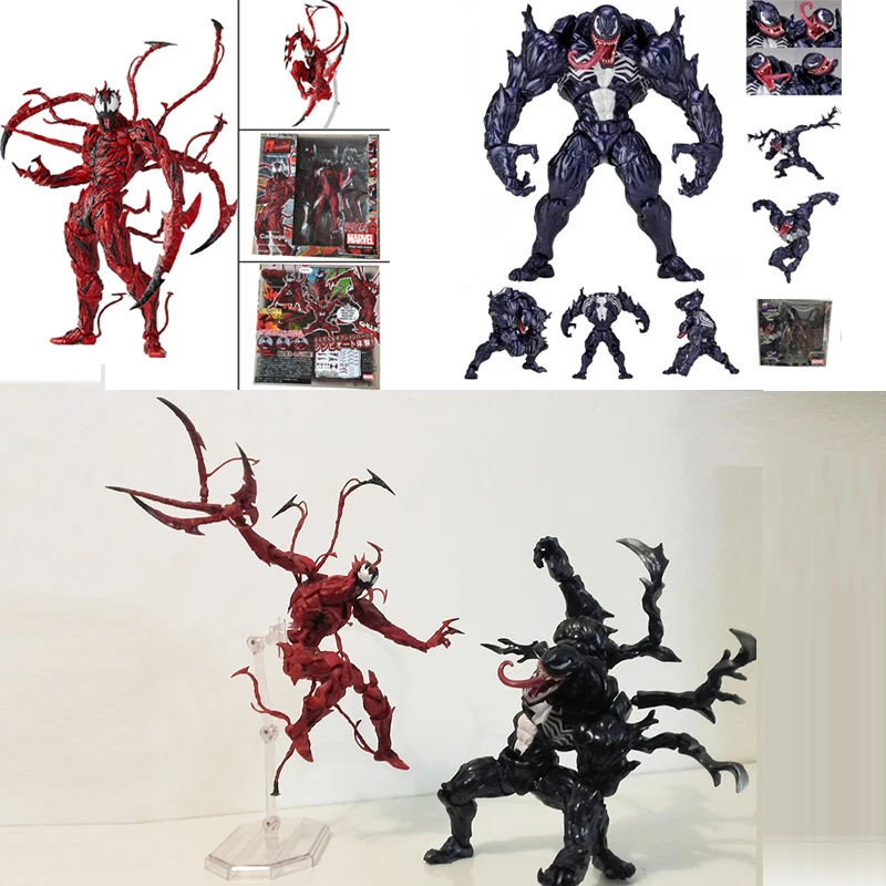 MARVEL Revoltech Yamaguchi Venom Carnage  Action Figure Model Toy Doll Birthday - £25.06 GBP+