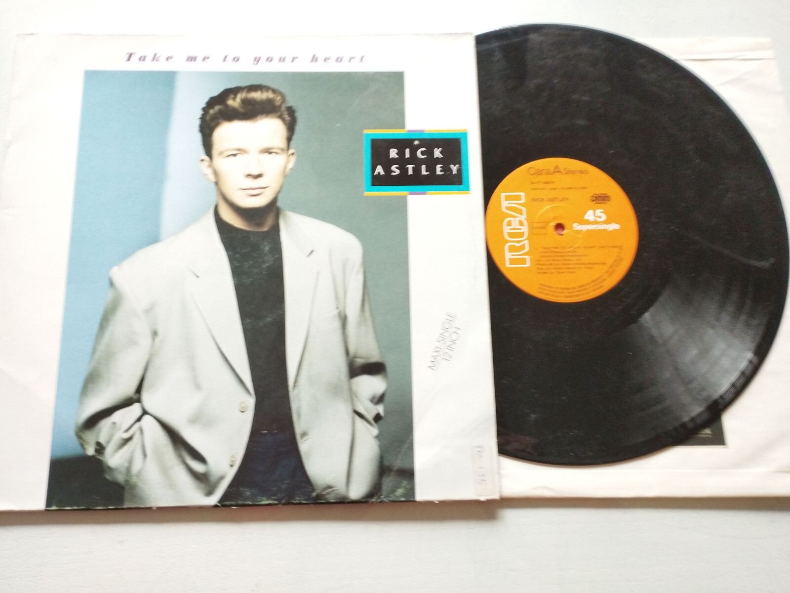 Rick Astley Take Me To Your Heart 1988 Rca - Maxi LP vinile 12 " VG/G+ Am Item image 5