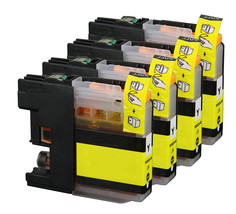 4P Xl Yellow Printer Ink Fits Lc203 Lc201 Mfc-J480Dw Mfc-J5320Dw Mfc-J43... - $21.99