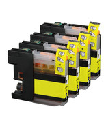 4P Xl Yellow Printer Ink Fits Lc203 Lc201 Mfc-J480Dw Mfc-J5320Dw Mfc-J43... - $21.99