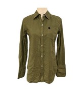 Alex Mills Top Women S Army Green Standard Shirt Button Down Minimalist ... - $89.40 CAD