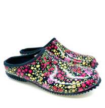 Western Chief Classic Garden Clogs / Rain shoes - Navy Flowers, US 7 - £17.19 GBP