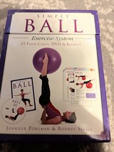 Simply Ball Exercise System: 25 Flash Cards, DVD &amp; Booklet Workout Strength - €8,55 EUR