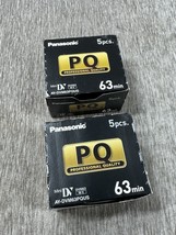 Panasonic PQ Professional Quality Mini DV 63 min Tape Lot of 10 Mini DVC... - $741.66 MXN