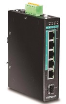 TRENDnet 6-Port Hardened Industrial Gigabit Poe+ Layer 2 Managed DIN-Rail Switch - $428.02