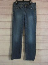 American Eagle Outfitters Straight Denim Jeans Women&#39;s Size 2 Stretch Lo... - $14.99