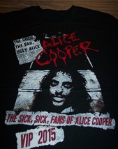 Alice Cooper 2015 Tour Vip T-Shirt 2XL Xxl New - £15.87 GBP