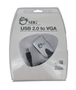 SIIG USB 2.0 to VGA Video Monitor Adapter Cable JU-000071-S1 New in Orig... - £13.76 GBP