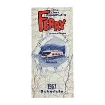 Lake Champlain Ferry Crossings 1967 Time Schedule Brochure Boat Transpor... - $9.99