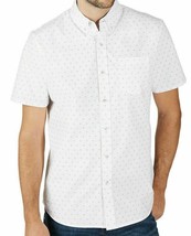 Lee Men&#39;s Short Sleeve Button Down Stretch Woven Shirt , White , Size : Medium - $22.76