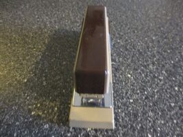 VTG. SWINGLINE STAPLER METAL #737 - 5" TWO TONE BROWN WORKS EXCELLENT - $9.65