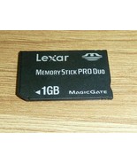 Lexar Memory Stick Pro Duo sony 1gb - $10.35