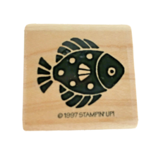 Stampin Up Fish Frolics Rubber Stamp Animal Beach Vacation Ocean Card Ma... - $3.99