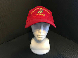 Us Marine Retired Embroidered Once A Marine Always A Marine Strapback Cap Hat - £10.74 GBP