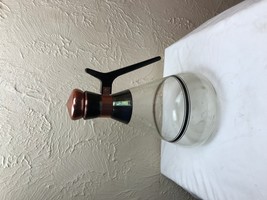 Vintage Large Coffee/Tea Pot Copper Cork Lid~Glass Carafe ~48 Oz.  - $292.57 MXN
