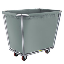 VEVOR Laundry Basket Steel Canvas Basket Truck 10 Bushel Hand Truck Cart - £119.49 GBP