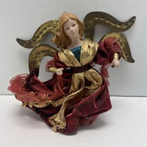 Angel Ornament Red 8 Inch Hanging - $14.59