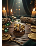 Illuminati Haunted Ring – Elite Wealth Power Influence Freemason Templar... - $197.00