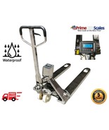 OP-918SS Full Stainless Steel Pallet Jack Scale 1,500 x 1 lb Wash Down IP67 - $5,799.00