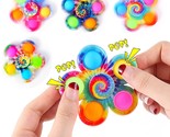 Pop Fidget Spinner Toys, 4-Pack Bubble Sensory Set for Kids &amp; Stress Relief - $7.99