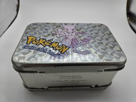 Pokemon Mewto tin box Accessory Network 1998 Nintendo Korea - £7.80 GBP