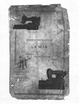 Lewis 55-1 and 55-3 manual for sewing machine Hard Copy - $12.99