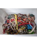 Medium Flat Rate Box Full Of Bead Necklaces 8lbs As Is - £27.89 GBP