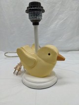 Children&#39;s Yellow Duck Bedroom Lamp Tested Works 9.5&quot; X 6&quot;  - £28.31 GBP