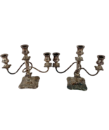 Vintage EGW&amp;S International Silver Co Silverplate Twisted Candelabra Pai... - £116.81 GBP