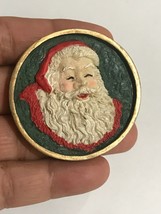 Vintage Christmas Pin: Santa Face Cute Fat - £11.19 GBP