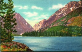 Grand Teton National Park Wyoming WY Leigh Lake Mt Moran UNP Vinen Postcard T12 - £3.15 GBP