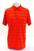 Under Armour Golf Orange &amp; Blue Clubhouse Striped Polo Shirt Men&#39;s NWT - $926.42 MXN