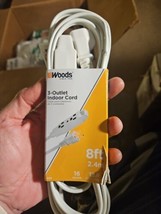 Woods Spt 2 Household Cord White 8&#39; x 16/3 609 - £7.64 GBP