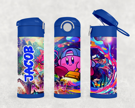 Personalized Kirby 12oz Kids Stainless Steel Water Bottle Tumbler - £17.48 GBP
