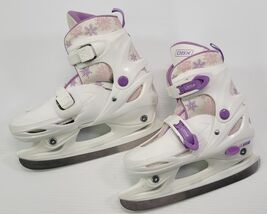 *E) DBX Adjustable Girl Ice Skates Trainers Size 1-4 White Purple - €38,26 EUR *E) DBX Adjustable Girl Ice Skates Trainers Size 1-4 White Purple - €38,26 EUR