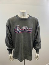 Slo-Pitch Nationals Men&#39;s Crew Neck Sweatshirt Size 2XL Gray Long Sleeve Polyest - £8.69 GBP