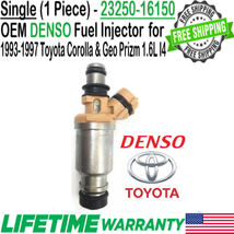 OEM Denso 1 Unit Fuel Injector For 1993, 94, 95, 96, 1997 Toyota Corolla 1.6L I4 - £37.49 GBP