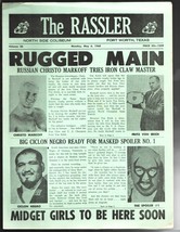 Rassler- Wrestling Match Program 5/6/1968-Northside Coliseum-Fort Worth TX-Ma... - £41.37 GBP