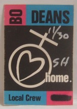 BO DEANS - VINTAGE ORIGINAL CONCERT TOUR CLOTH BACKSTAGE PASS ***LAST ON... - $13.70 CAD