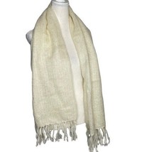 Vintage South African Mohair Scarf Cream - £37.96 GBP