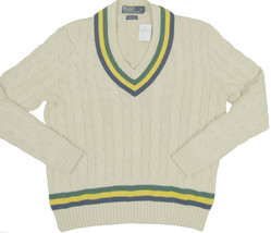 NEW Vintage Polo Ralph Lauren Cricket (Tennis) Sweater! Large Slim Fit - £121.78 GBP