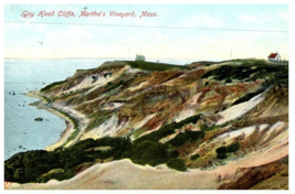 Gay Head Cliffs Marthas Vineyard Massachusetts Postcard Posted 1908 - $29.82