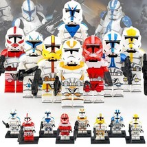 8pcs/set Star Wars 501st Legion 327th Star Corps Coruscant Guard Minifigures Toy - £12.76 GBP