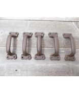 5 CAST IRON HANDLES RUSTIC DRAWER PULLS 5 1/2&quot;  TABLE TRAY CABINET WINDO... - £17.42 GBP