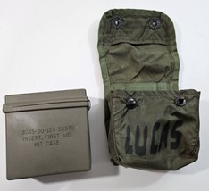 Vintage U.S Army Military Personal First Aid Kit 6545-01-094-8412 With C... - £22.05 GBP