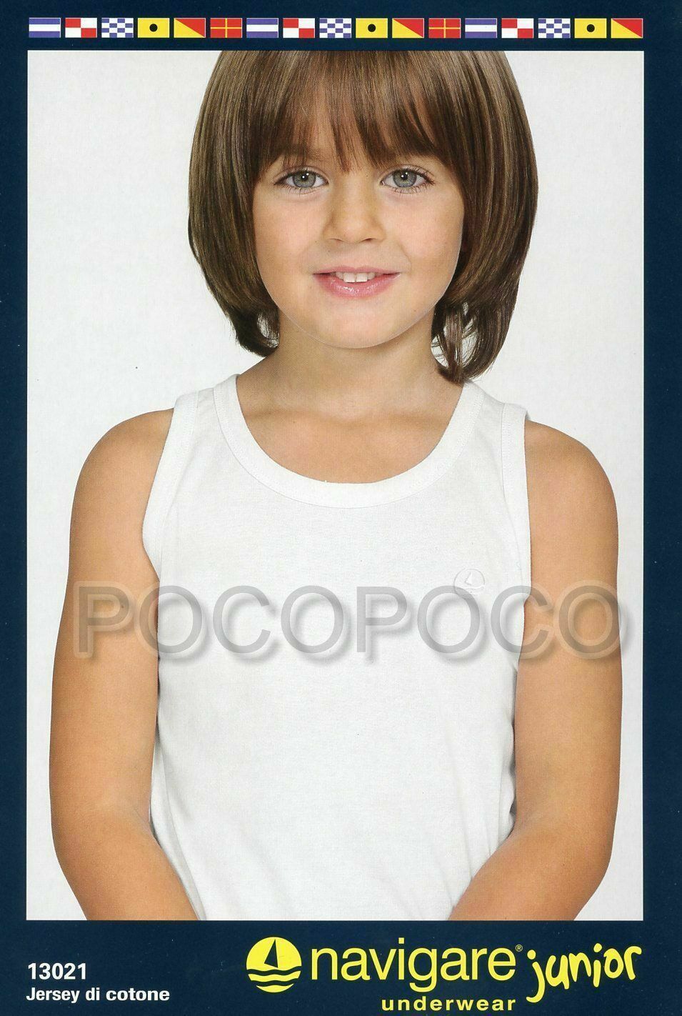 Wide shoulder tank top for child rower underwear boy cotton Navigare 13021 - $6.05
