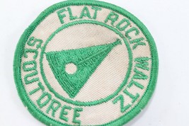 Vintage Flat Rock Waltz Scoutoree Green White Boy Scout of America Camp Patch - £9.19 GBP
