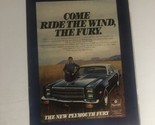 Vintage Plymouth Fury Car Print Ad Advertisement pa10 - $6.92