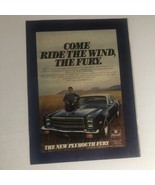 Vintage Plymouth Fury Car Print Ad Advertisement pa10 - £5.44 GBP
