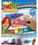 See Live - Magic Paint Posters - 8 Paint Sheets + 1 Paintbrush + Stickers - £6.07 GBP